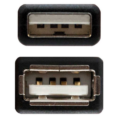 NANOCABLE Cable Extension Connexion USB 2.0 Male vers Femelle 10.01.0203-BK 1.8m - Photo 3/3
