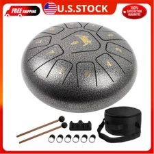 Steel Tongue Drum Panda Drum 11 Notes 10 Inch Tank drum percussion