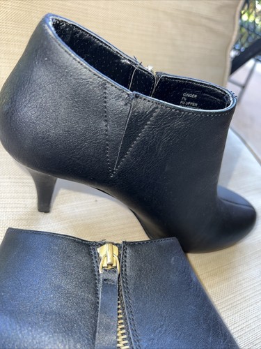 Madden Girl Womens Ginger Ankle Booties Black Faux Leather Stiletto sz 7.5 Zip - Picture 4 of 8