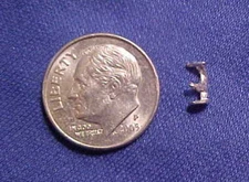 SULSER SADDLERY Traditional 1:9 Model Scale HARNESS REIN HOOK in White Bronze