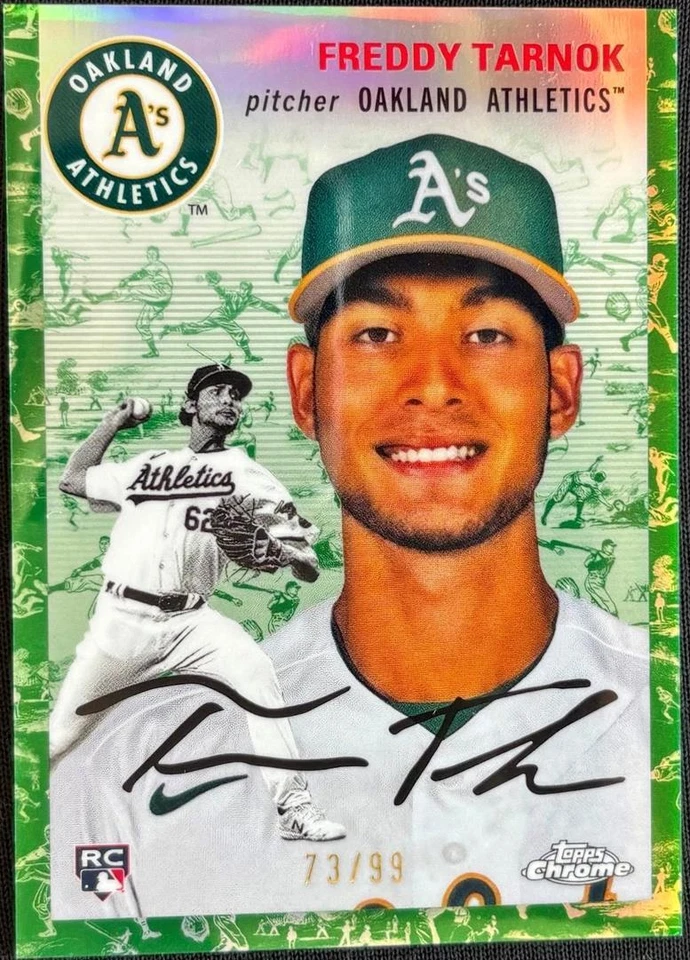 Platinum Toile White & Green Refractor