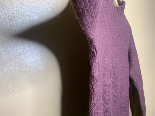 BP Women's Size Large Sweater Knit Mock Neck Burgundy Long Sleeve - Picture 8 of 16