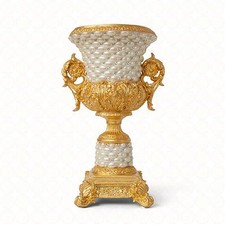 Vase Antikstil Blumenvase Dekoration Deko Vase Antik Gold Barock