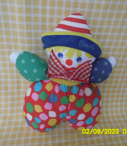 Poupée clown vert et rouge Corolle, Vintage destockage soldes