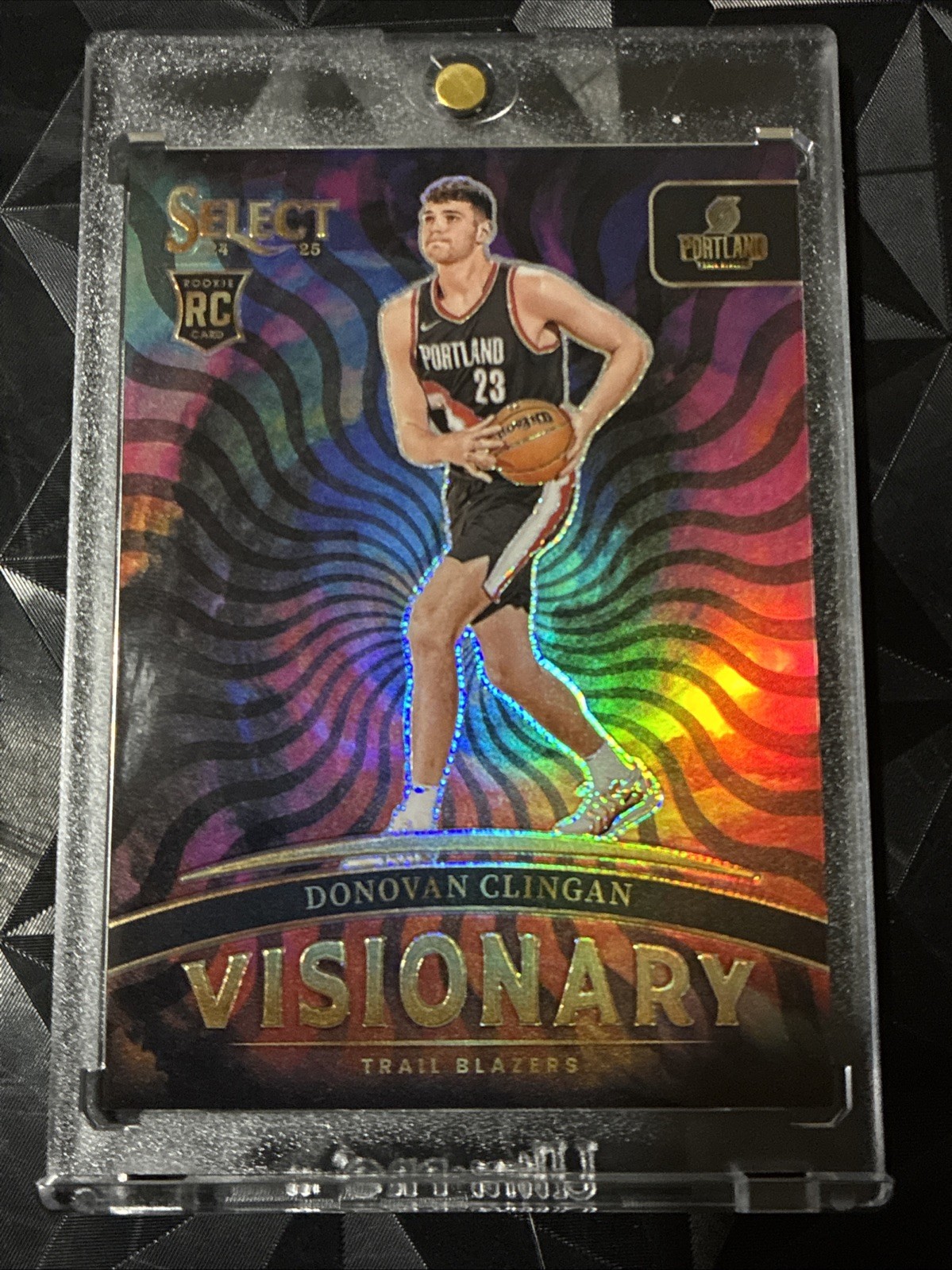 2024-25 Panini Select Donovan Clingan Visionary Prizm Case Hit SSP RC Rookie #12