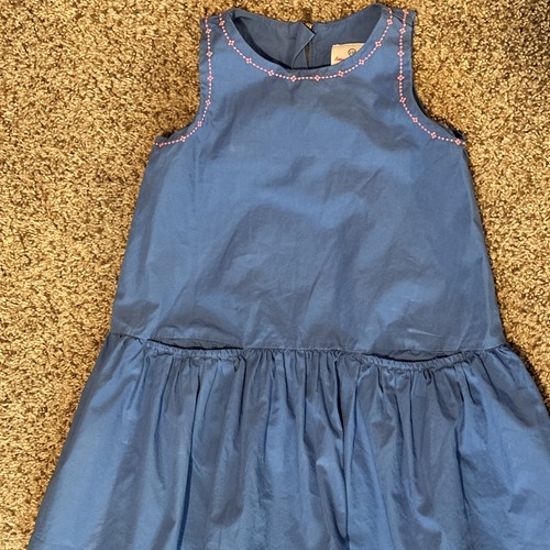 Hanna Andersson Blue Sleeveless Summer Dress 110 US 5 - Picture 3 of 5
