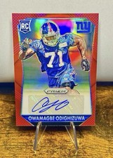 2015 Panini Prizm - Rookie Signatures Owamagbe Odighizuwa #RS-OO Red Prizm /299