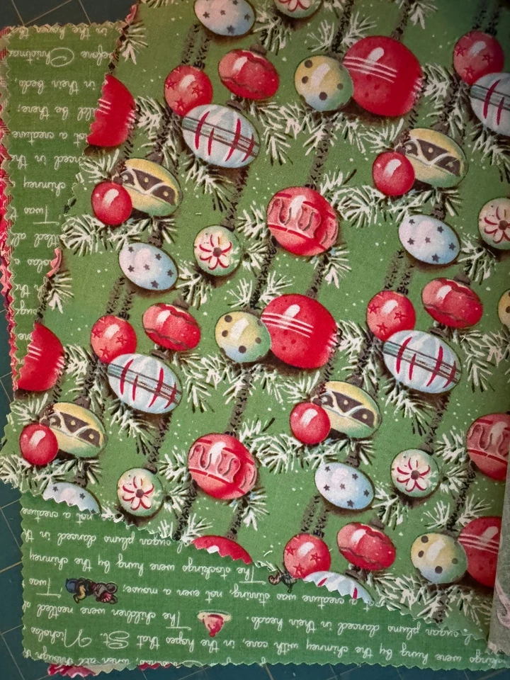 Apilador de tela de edredón Riley Blake Christmas Joys de 10 pulgadas, 39 de 42 raro fuera de existencia Foto 3 de 4