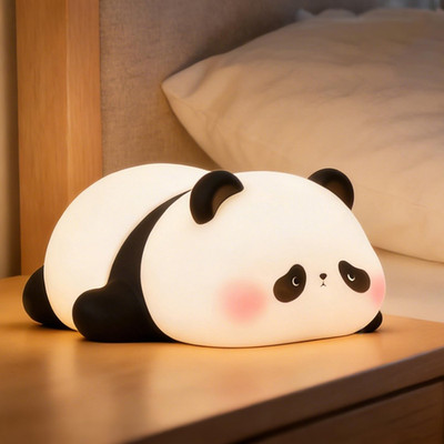 Rechargeable Silicone Panda Axolotl Night Light Dimmable Lamp LED Pat Lamp APT