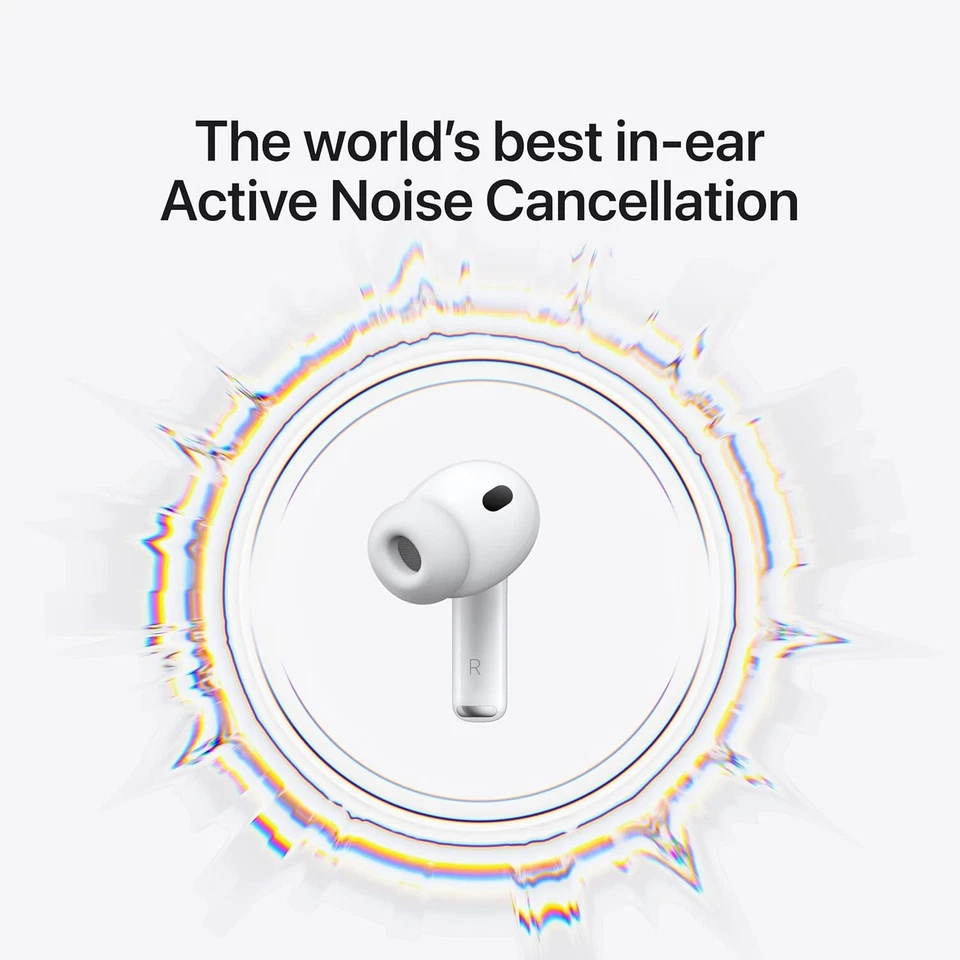 Apple AirPods Pro 3 Wireless Earbuds, Active Noise Cancellation, - Image 2 of 4