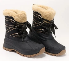 Storm By Cougar Fjord Waterproof Mid Winter Boots Black US Size 9M