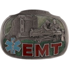 New Emt Medic Paramedic Emergency Medical Technician Nos Vintage Belt Buckle