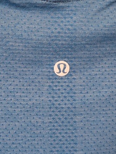 Lululemon Swiftly Tech Teal Short Sleeve Children's Size 4 Missing Tags - Picture 3 of 10
