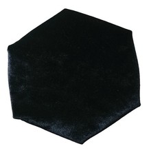 Doctoral Graduation Tam Unisex Black Velvet 6Sided Satin Silk Band Cap Gear