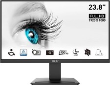 Image of MSI PRO MP2412 23.8 Inch Full HD Office Monitor - 1920 x 1080 VA Panel, 100 Hz