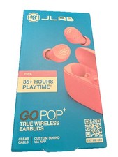 jlab go pop anc true wireless earbuds - Pink Noise Canceling- 24+ Hours Play