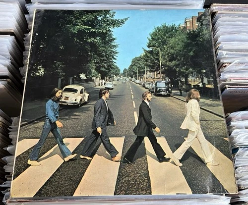 THE BEATLES - Abbey Road VINYL LP UK 1st Press Misaligned Apple Misprint No Her