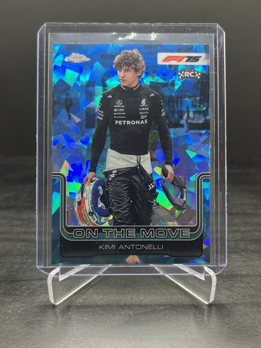 Kimi Antonelli #185 2025 Topps Chrome Sapphire Formula 1 card