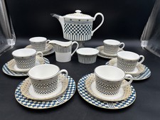 Wedgwood SAMURAI Cafe Set ~ Teapot, (6) Plate...