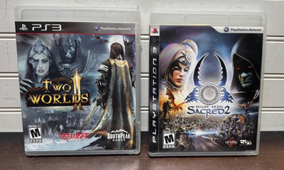 PS3 Two Worlds 2 II & Sacred 2 Fallen Angel CIB  PlayStation 3