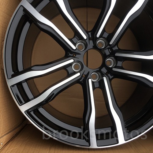 2PCS 22X10 22" BLACK STYLE WHEELS RIMS FIT BMW X5 E70 F15 X6 E71 F16 5X120 612 - Picture 6 of 7