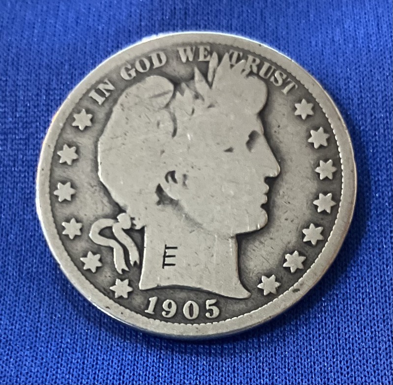 1905-P Barber Half Dollar Coin United States 90% Silver Good Condition