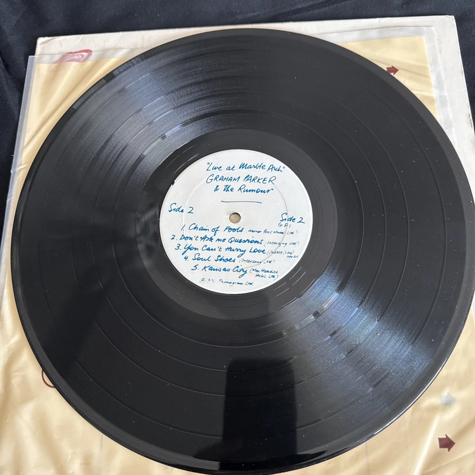 Graham Parker-Live At Marble Arch Vinyl LP Phonogram 1976 promo live album - Image 4 of 4