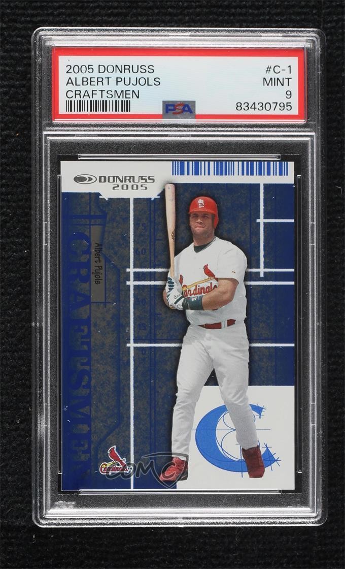 2005 Donruss Craftsmen 1190/2000 Albert Pujols #C-1 PSA 9 MINT