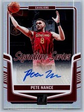 2024-25 Panini Donruss Pete Nance Signature Series Auto #SS-PNC
