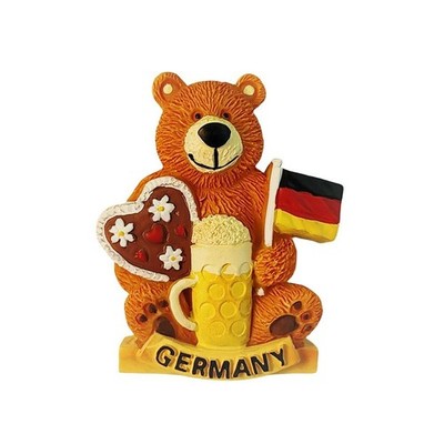 GERMANY BEAR BEER Tourist Souvenir 3D Resin Refrigerator Fridge Magnet Craft