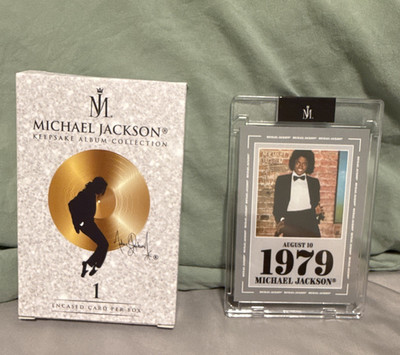 Keepsake Michael Jackson Keepsake Album Collection Card #1 August 10 1979