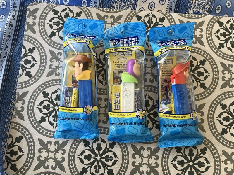 New Pez 2026 Toy Story 5 Woody, Buzz Lightyear, & Jesse Dispensers MIB