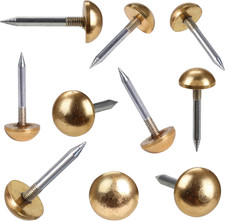Retro Solid Pure Brass Tacks, Antique Upholstery Nails Cap Nails for Furniture