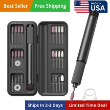 Electric Engraving Pen, USB Rechargable Engraving Pen with 24 Bits, Cordless ...