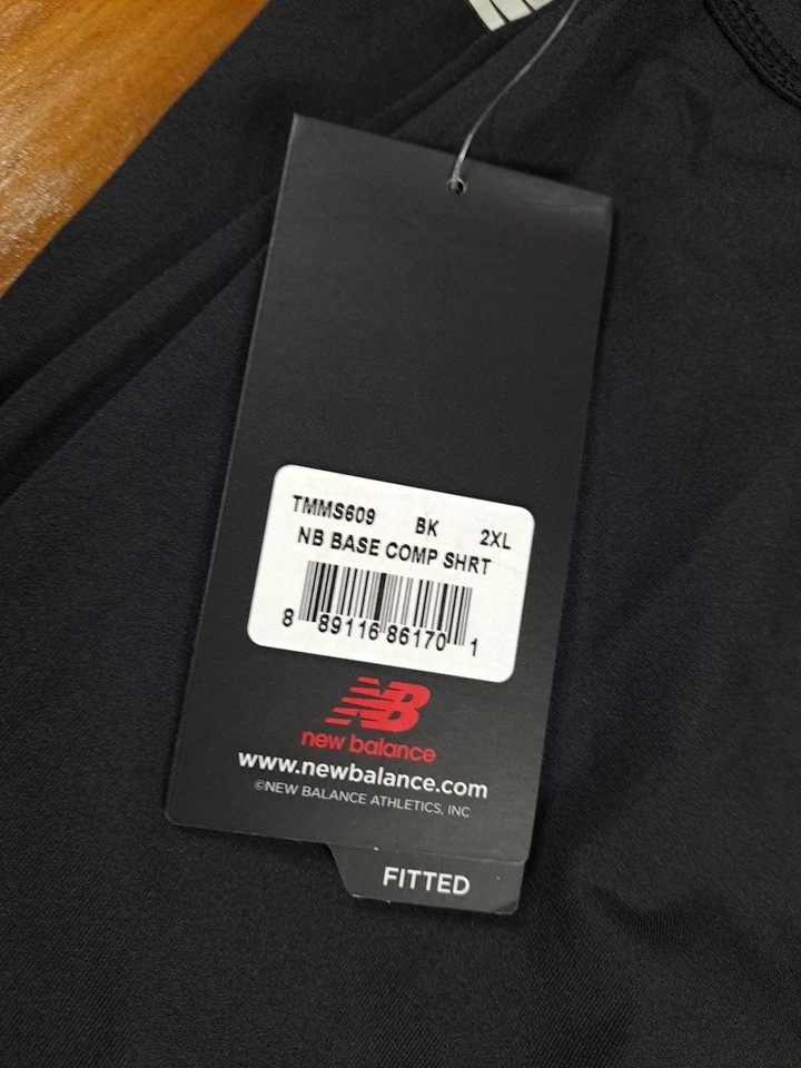 New Balance Men's Base Layer Compression Lacrosse Shorts 2XL XXL Black Dry w/Tag - Image 3 of 4