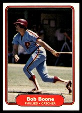 Bob Boone 1982 Fleer #240 Phillies MLB READ FREE SHIPPING AutographDen