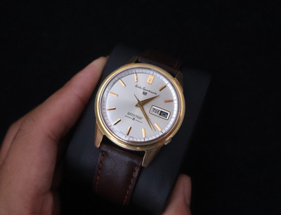 (SERVICED) Rare Vintage 1964 Seiko 5 Sportsmatic 21 Jewels Cal. 6619 Gold-Tone