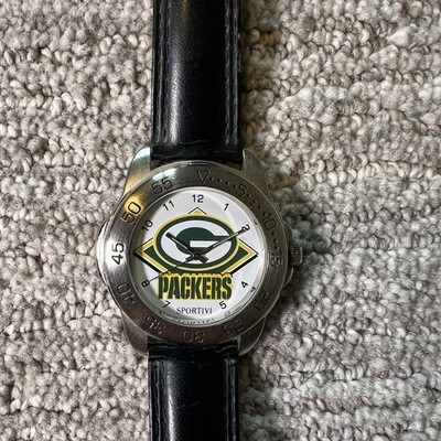 Green Bay Packers 1997 Sportivi NFL Sport Watch Rotating Bezel Japan Mvt Tested
