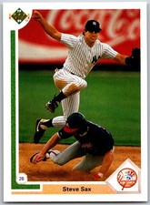 ⚾ 1991 Upper Deck #462 Steve Sax New York Yankees