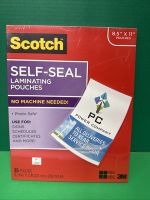 Scotch LS854-25G Self Laminating Sheets Letter Size - 25 pieces Box