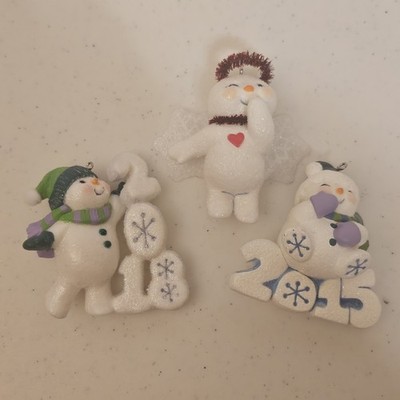 Hallmark Cool Decade Frosty Fun Christmas Ornament Lot Years 2015 & 2018 