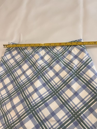 J. McLaughlin Skort Womens Sz L Skirt Tennis Golf Blue Zipper Pockets Plaid *b - Picture 5 of 8