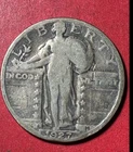 1927S US Standing Liberty SILVER Quarter! "San Francisco" Mint! KEY DATE! Good!