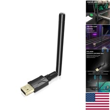 USB Bluetooth 5.1 Adapter - Long Range 300FT Wireless Dongle with 5dBi Antenna