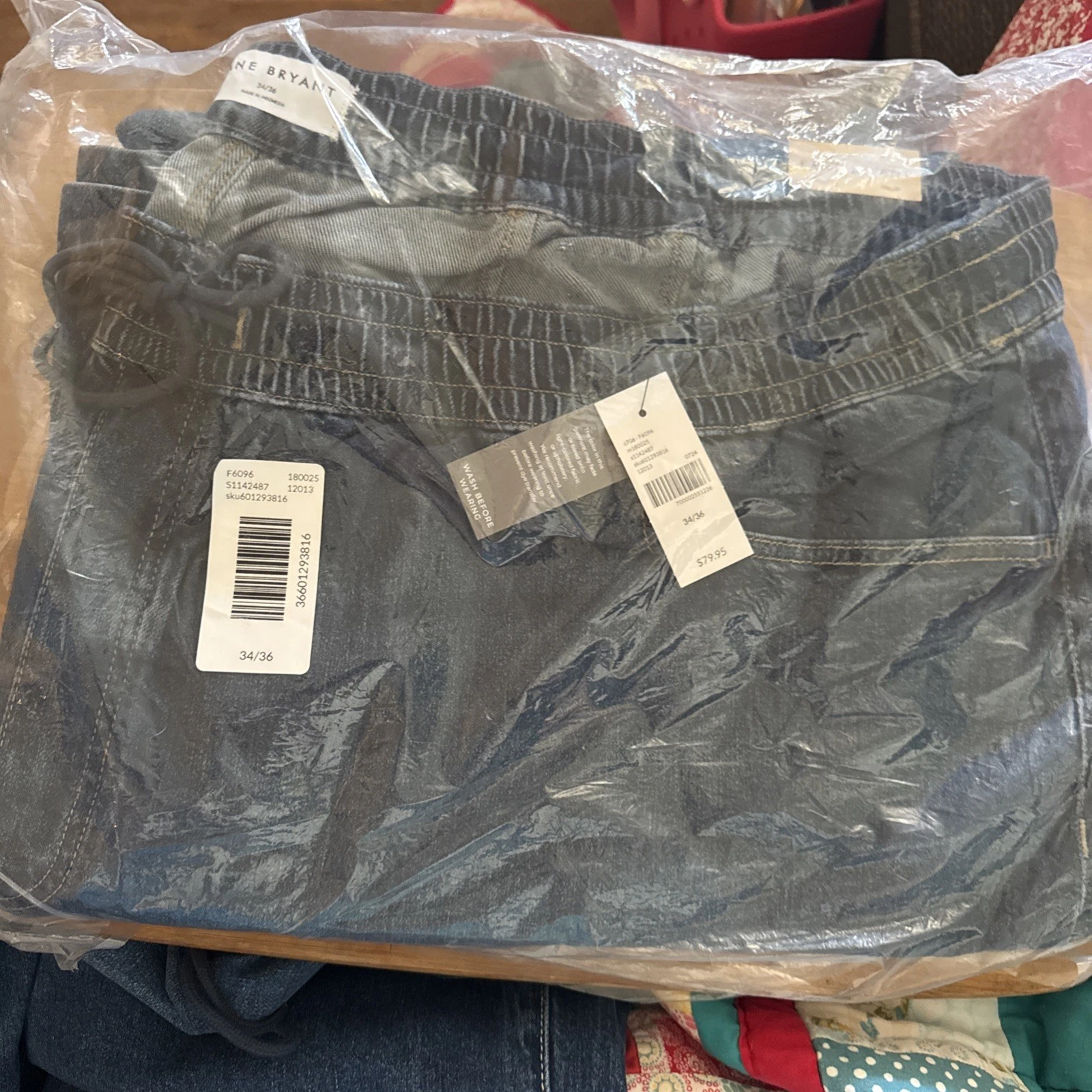 Lane Bryant Women's High Rise Wide Leg Jeans Size Size W34/36 NWT MSRP $79.95