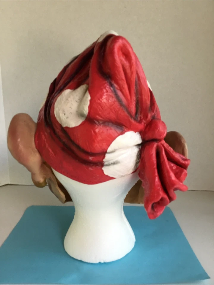 2003 Vintage Pirate Mask by Disguise Latex Bandana Eye Patch Costume Halloween  - Image 3 of 4