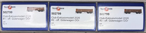 Tillig 502799 Club-Exklusivmodell 2026 Set "GI-Pendel" Teil 2, DR, Ep.III (NEU) | Condition: Neu