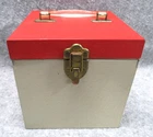 1950's-60's Platter-Pak Type Metal Case/Box For 7"/45 rpm Vinyl Records 75 Ct.
