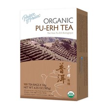 Prince of Peace 100 Organic Pu-Erh Tea, 6.35 Oz / 180g - 100 Tea Bags