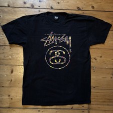 Stussy Glass Link T-shirt Size Large Vintage Rare streetwear designer vintage